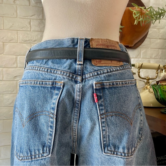 Vintage Coach 8400 Classic Navy Glove Tanned Cowhide Leather Brass Buckle Belt - Picture 9 of 16